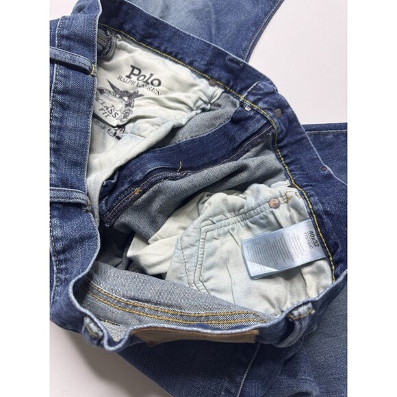 Polo Ralph Lauren Jeans Mens 40x32 Straight Classic Blue Varick Dark Wash Denim - Picture 4 of 5
